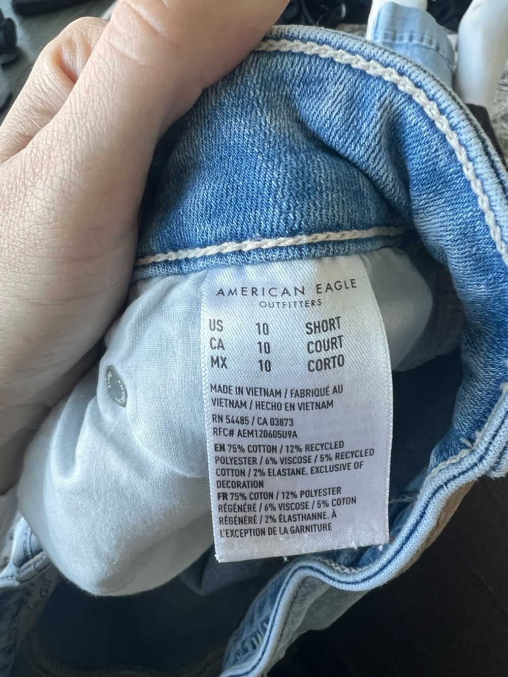 American Eagle Flare Light Wash Jeans- Mid Rise- Size 10 - Picture 8 of 8